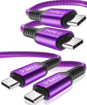Basesailor USB Type C to C 100W Cable 10ft/2Pack