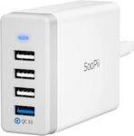 SooPii 40W USB Charging Station 4 Port USB Charger Station $6.59