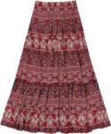 ForeMode Women Boho Long Maxi Skirt with Pockets $11.25