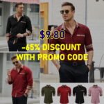 JINIDU Men’s Casual Dress Shirt Long Sleeve w/ promo code $9.80