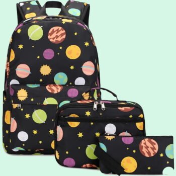 DSIUE Backpacks for Boys School Bags for Kids Elementary Bookbag and Lunch Box Set