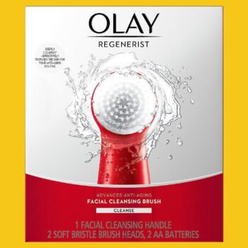 Facial Cleansing Brush by Olay Regenerist, Face Exfoliator with 2 Brush Heads