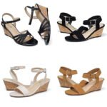 TEMOFON Women’s Wedges Dressy Low Heel Sandals