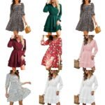 BBX Lephsnt Women’s Casual Square Neck Mini Dress $10.99
