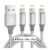 3-Pack iPhone Charger Mfi Certified Lightning Cable 10FT