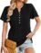 CiCiBird Women’s Casual Ruffle Blouses Short Sleeve Summer Tonic $9.99