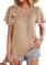 CiCiBird Women’s Casual Ruffle Blouses Short Sleeve Summer Tonic $9.99
