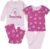 Gerber 4-Piece Baby Girls Toddler Snug Fit Pajama Set $7.85