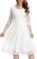 JASAMBAC Women’s Cocktail Dress Vintage Wedding Guest Lace Midi Dress $23.64