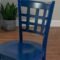 Linon Navy Blue Modern Grid Back “Set of 2” Dining Side Chair $103.49
